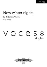Now Winter Nights SSAATTBB choral sheet music cover Thumbnail
